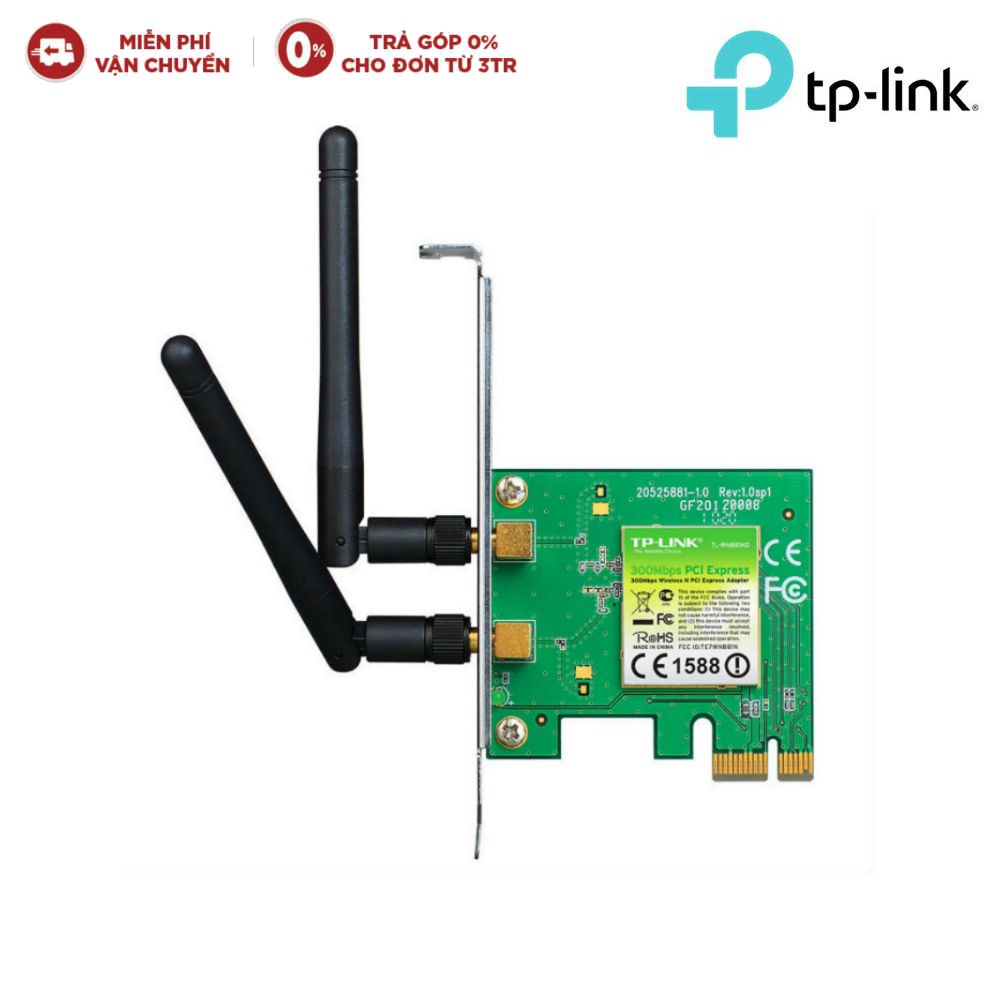 Bộ Chuyển Đổi Card Wifi TP-Link TL-WN881ND PCI Express Chuẩn N 300Mbps