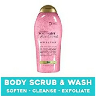 Sữa tắm tẩy tế bào chết rose water & pink sea sail - ogx