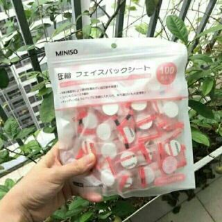Mặt nạ giấy nén Miniso 10 viên