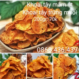 Snack khoai tây sốt mắm