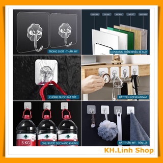 Móc treo tường chắc chắn chịu lực tốt. Combo 10 cái
