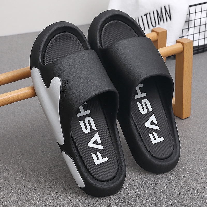 【YOUYOU】Stepping on Shit Dép Sandal Đế Dày Chống Trượt Dễ Phối Đồ Mang Trong Nhà Tắm Ngoài Trời Dành Cho Nam Và Nữ