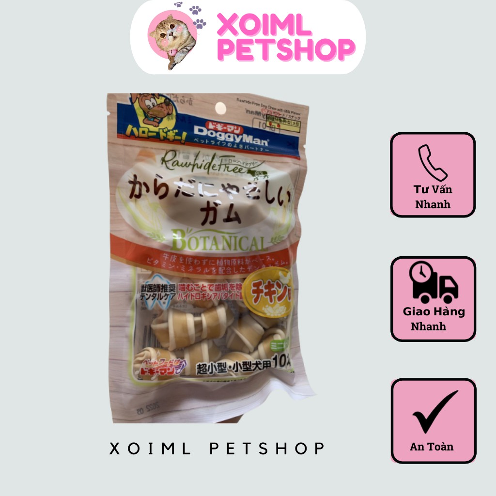 Xương nơ hương sữa cho Chó - 10 hoặc 25 cây - Doogyman