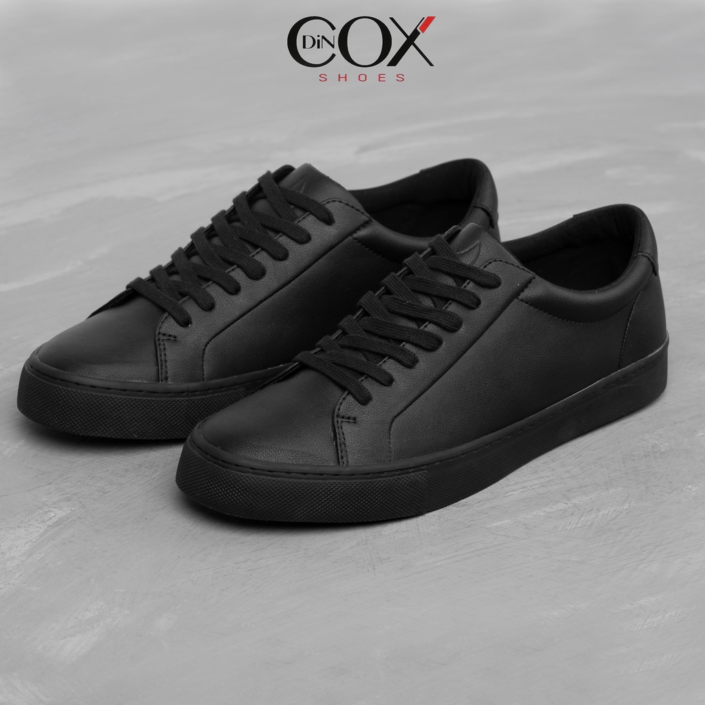 Giày Sneaker Da Unisex DINCOX D20 Năng Động Cá Tính Black