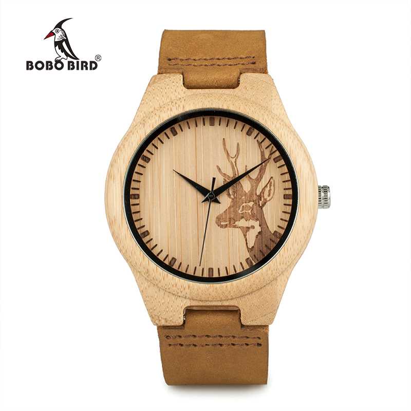 Đồng hồ đeo tay Bobo BIRD Analog chất liệu tre - WN20 - Màu nâu