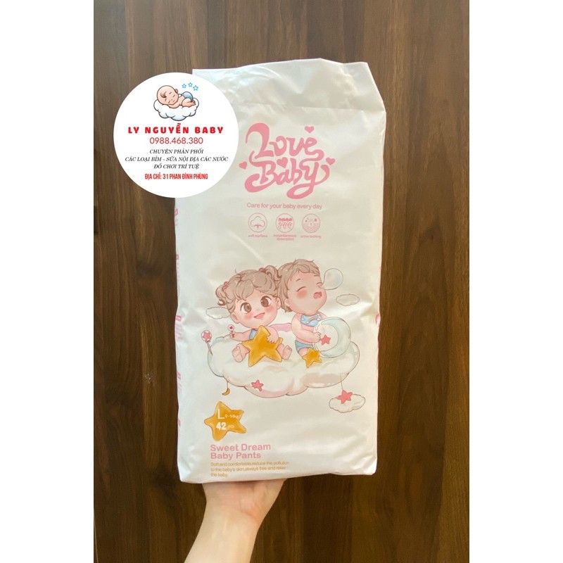 Tã/bỉm quần hữu cơ cao cấp Love Baby đủ size M46 L42 XL38 XXL32 - thương hiệu từ Anh quốc
