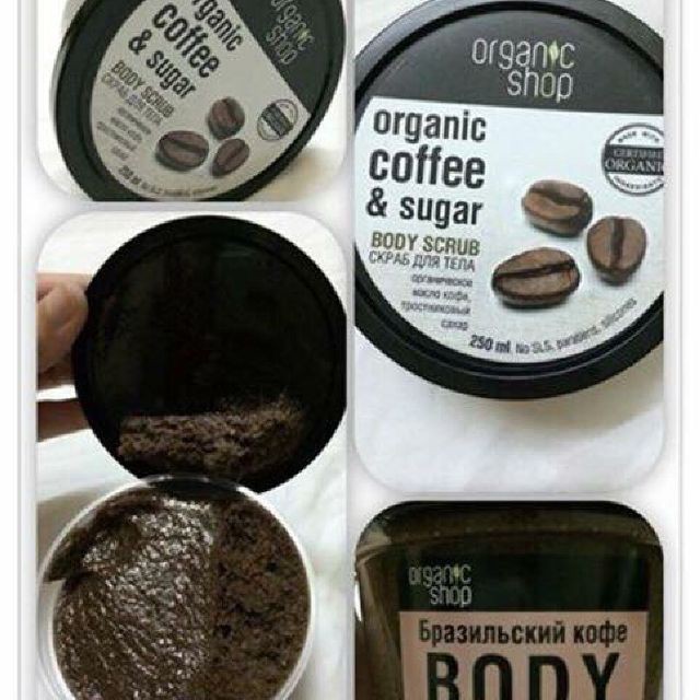 Tẩy da chết body Organic Shop Organic Coffee &amp; Sugar ( hàng có bill )