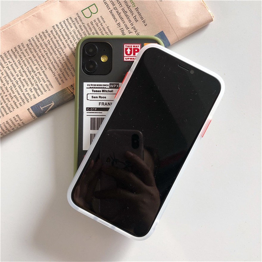 Ốp Điện Thoại Cứng Nhám Họa Tiết Nhãn Dán Vé Máy Bay Dhl Cho Iphone 12 11 Pro Max 12 Mini Se 2020 X Xs Max X Xr 7 8 6 6s Plus 69674