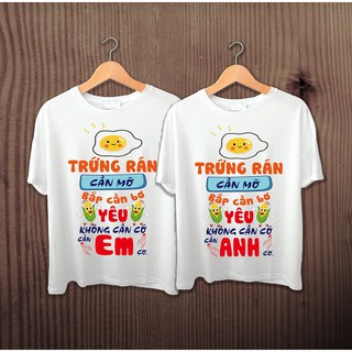 [GIÁ HỦY DIỆT] Áo thun TRỨNG RÁN CẦN MỠ BẮP CẦN BƠ