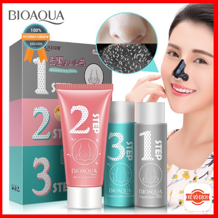 Combo 3 chai 3 bước giảm mụn đầu đen BIOAQUA [CHÍNH HÃNG] | BigBuy360 - bigbuy360.vn