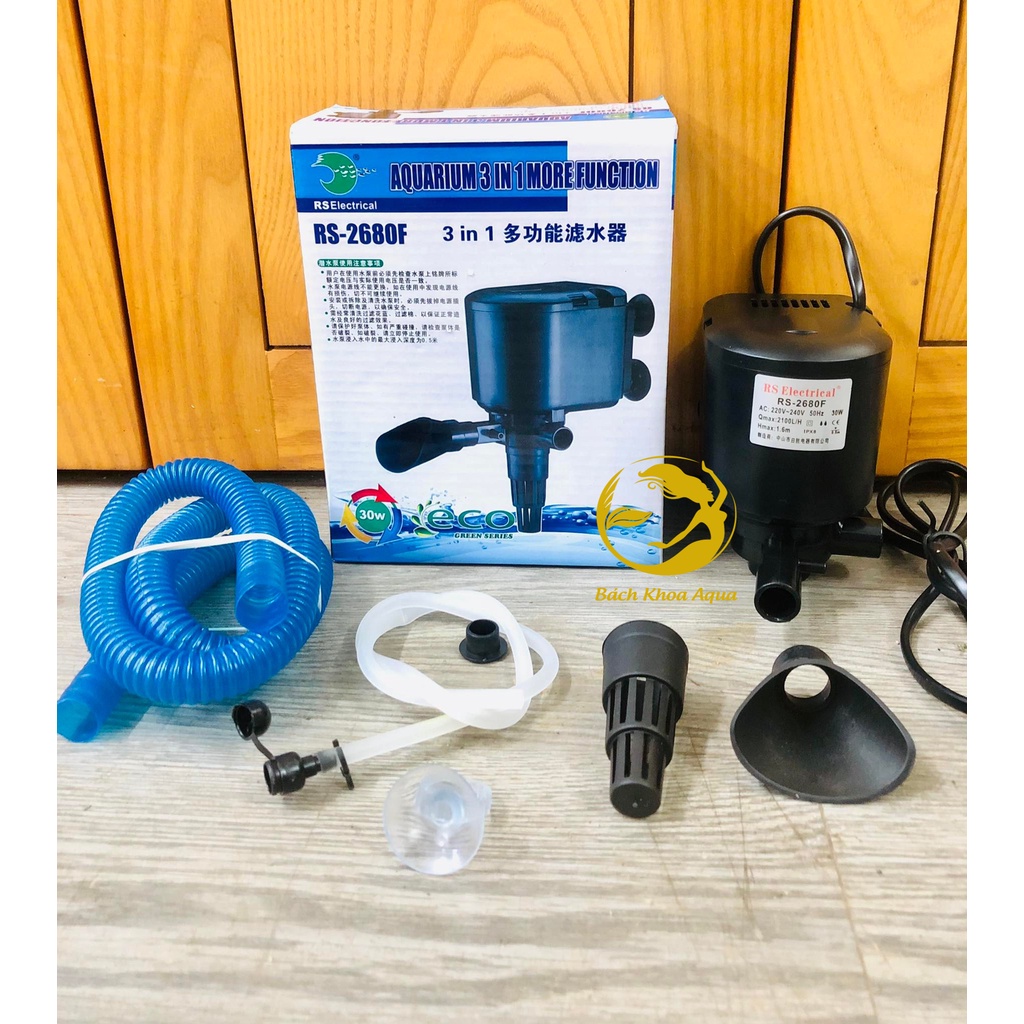 Máy bơm đa năng RS-1680F và RS-2680F cho bể cá