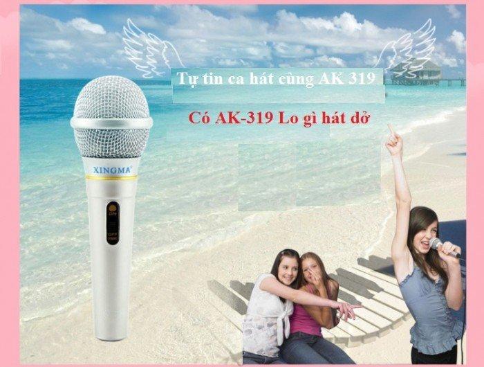 Micro, Micro Karaoke Mic Giá Rẻ - Micro Karaoke XINGMA AK-319 Hát Cực Hay, MICRO CÓ DÂY loại tốt, chất lượng CAO