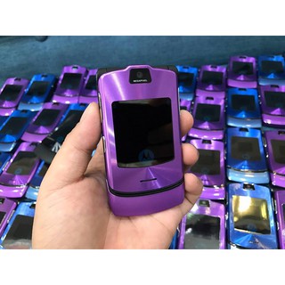 Điện thoại Motorola V3i tím nắp gập giá rẻ bảo hành 12 tháng