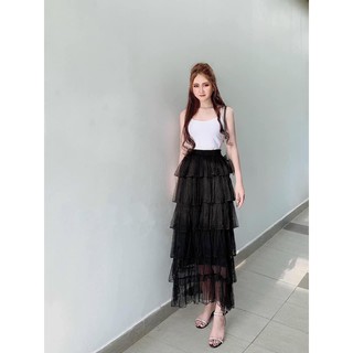 Chân váy nữ voan tầng