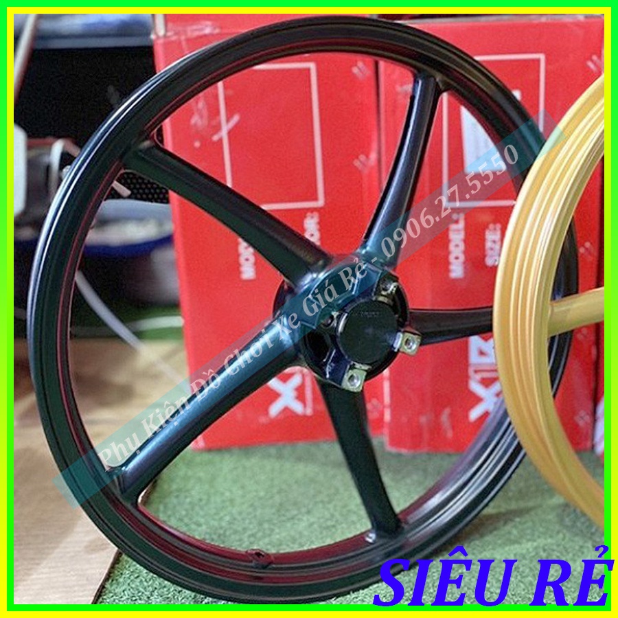 Mâm Xmode 5 cây như RCB, bảng 1.4-1.6, lắp loại 1 đĩa 1 đùm cho Wave Sirius Taurus Future Ex135/2010 lắp như Zin