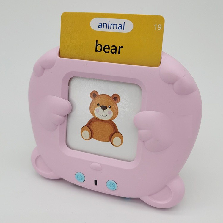 Máy đọc thẻ flashcard tiếng anh hình con mèo phát âm chuẩn, máy đọc từ vựng tiếng anh 224 từ giáo dục sớm Montessori