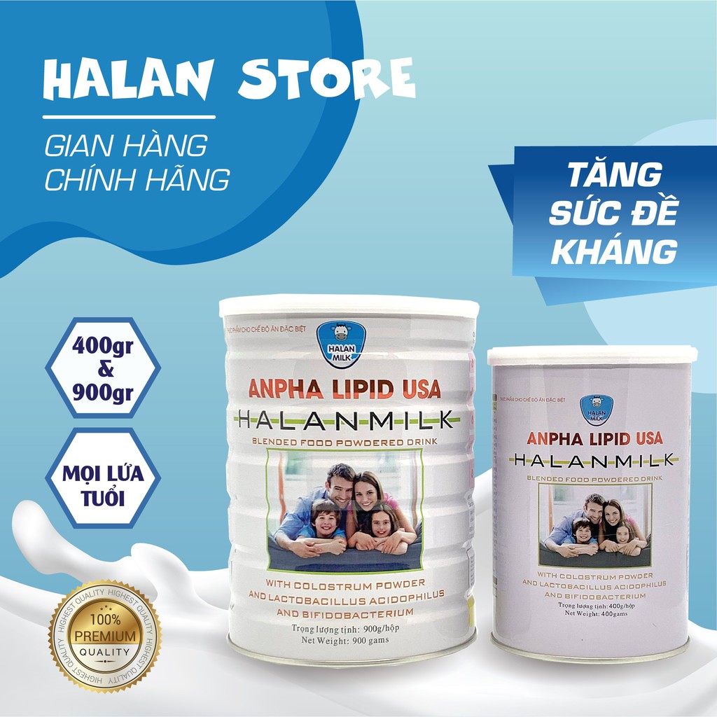 Sữa non Anpha Lipid USA 900g - Giúp tăng sức đề kháng, phục hồi nhanh sức khỏe