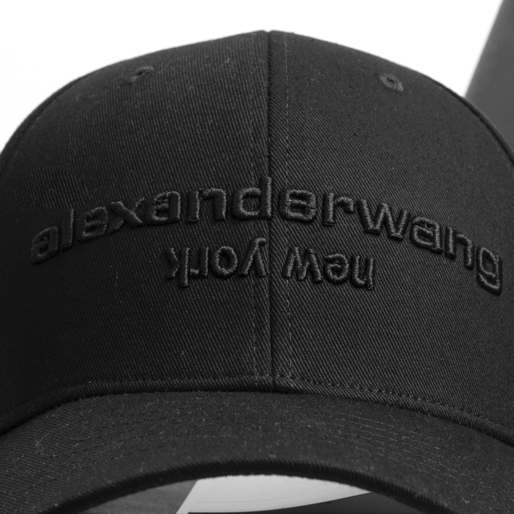 Nón kết mũ lưỡi trai hàng hiệu cao cấp Unisex đẹp chất ALEXANDER Logo 3D hai màu đen trắng AW01