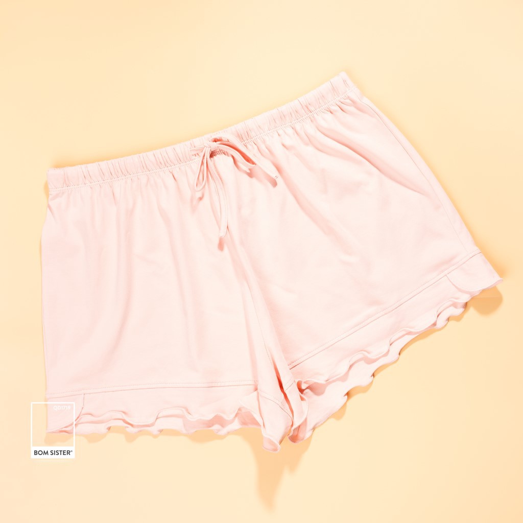 [Mã WAFAST hoàn 20% tối đa 100k xu đơn 250k] Quần Đùi Ngủ Cotton Pha Màu Trơn Chân Bèo BOM SISTER QD1719 | BigBuy360 - bigbuy360.vn