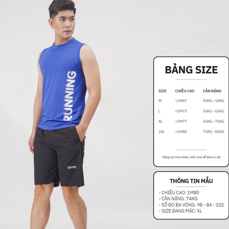 Áo Thun Thể Thao Nam cổ tròn ba lỗ áo tanktop chất thun lạnh đẹp mặc nhà giá rẻ FAVITI AT30