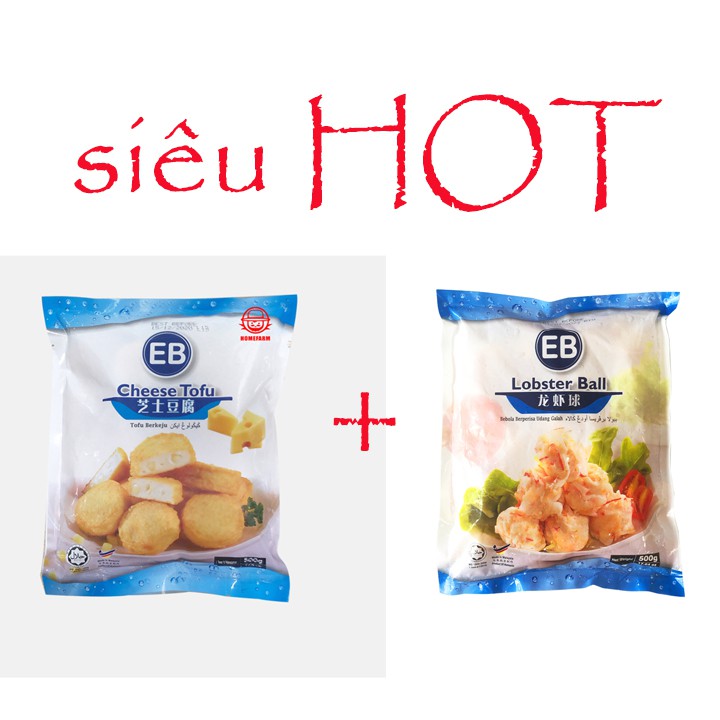 [COMBO SIÊU HOT] Cá Viên Đậu Hủ Phô Mai và Tôm Hùm Viên EB MALAYSIA