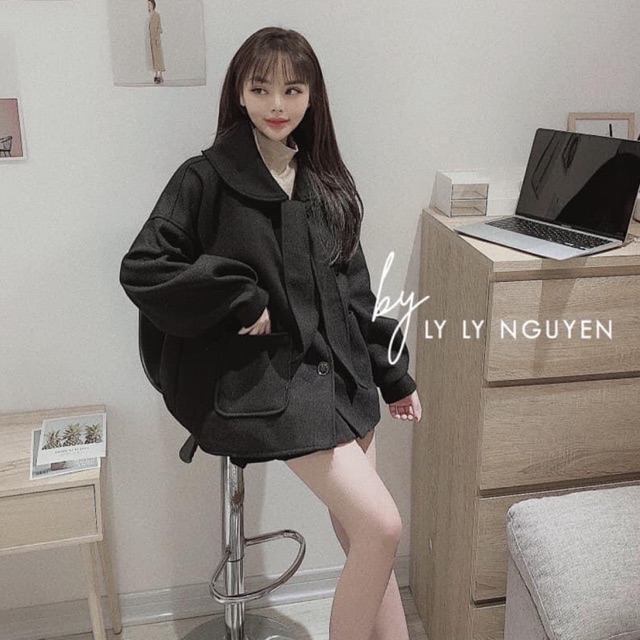 Áo dạ ép siêu cưng - Mặc giấu quần hay khoác nhẹ đều đẹp nhé