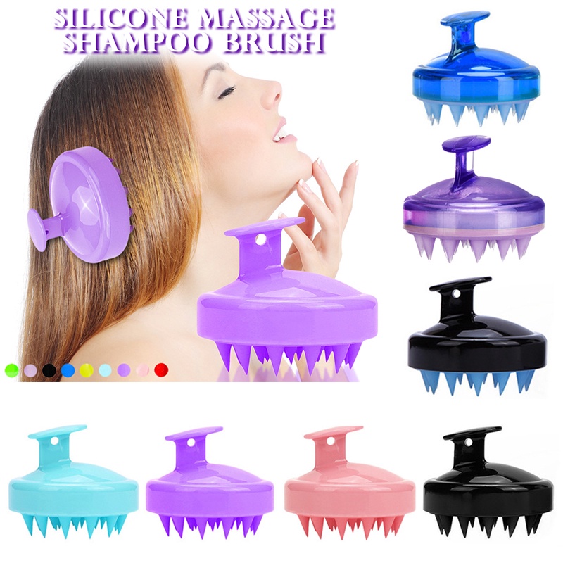 Lược gội đầu bằng silicon mát xa da đầu giảm rụng kích thích mọc tóc