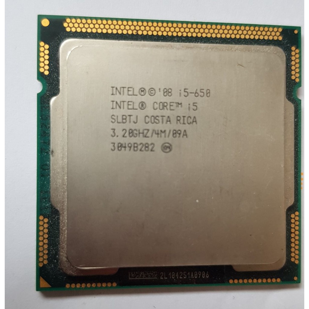 I5 650,SK 1156, Bộ xử lý Intel® Core™ i5-650 4M bộ nhớ đệm, 3,20 GHz