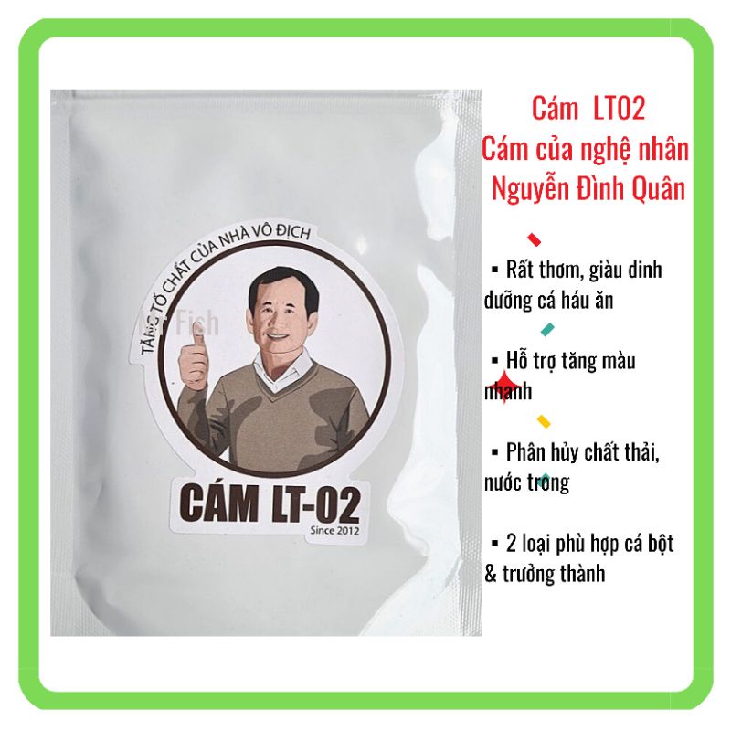 Cám LT 02 nguyên seal 50g- Giàu dinh dưỡng cho cá bột, cá trưởng thành- Betta, Guppy và cá cảnh-Mr Fish