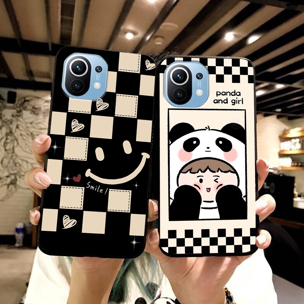 Ốp lưng Xiaomi MI 11 / MI 11 LITE in hình cao cấp mẫu kẻ caro,mikenbe@r siêu hot