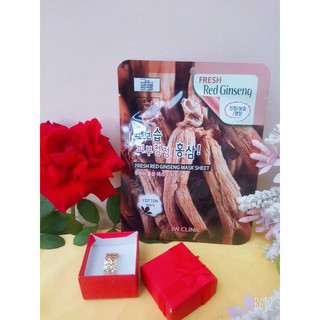 Mặt nạ chiết xuất Nhân sâm đỏ Fresh Red Ginseng 3W Clinic