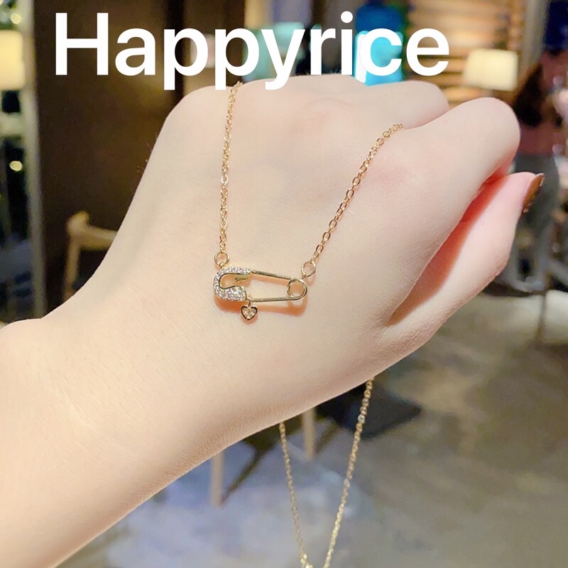 Dây chuyền hình ghim băng Happyrice
