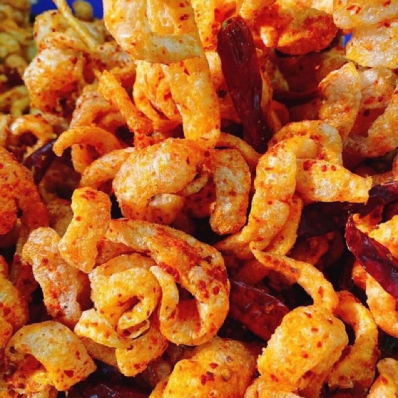 Da heo tỏi ớt sa tế chiên giòn siêu ngon (đóng hũ 150g)