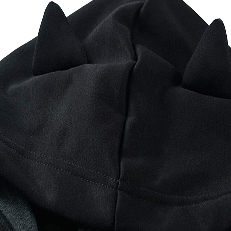 Áo Hoodie Có Dây Buộc Dáng Rộng Tay Dài Khoét Rỗng Hở Vai In Hình Tai Mèo Dễ Thương Phong Cách Harajuku Cho Nữ