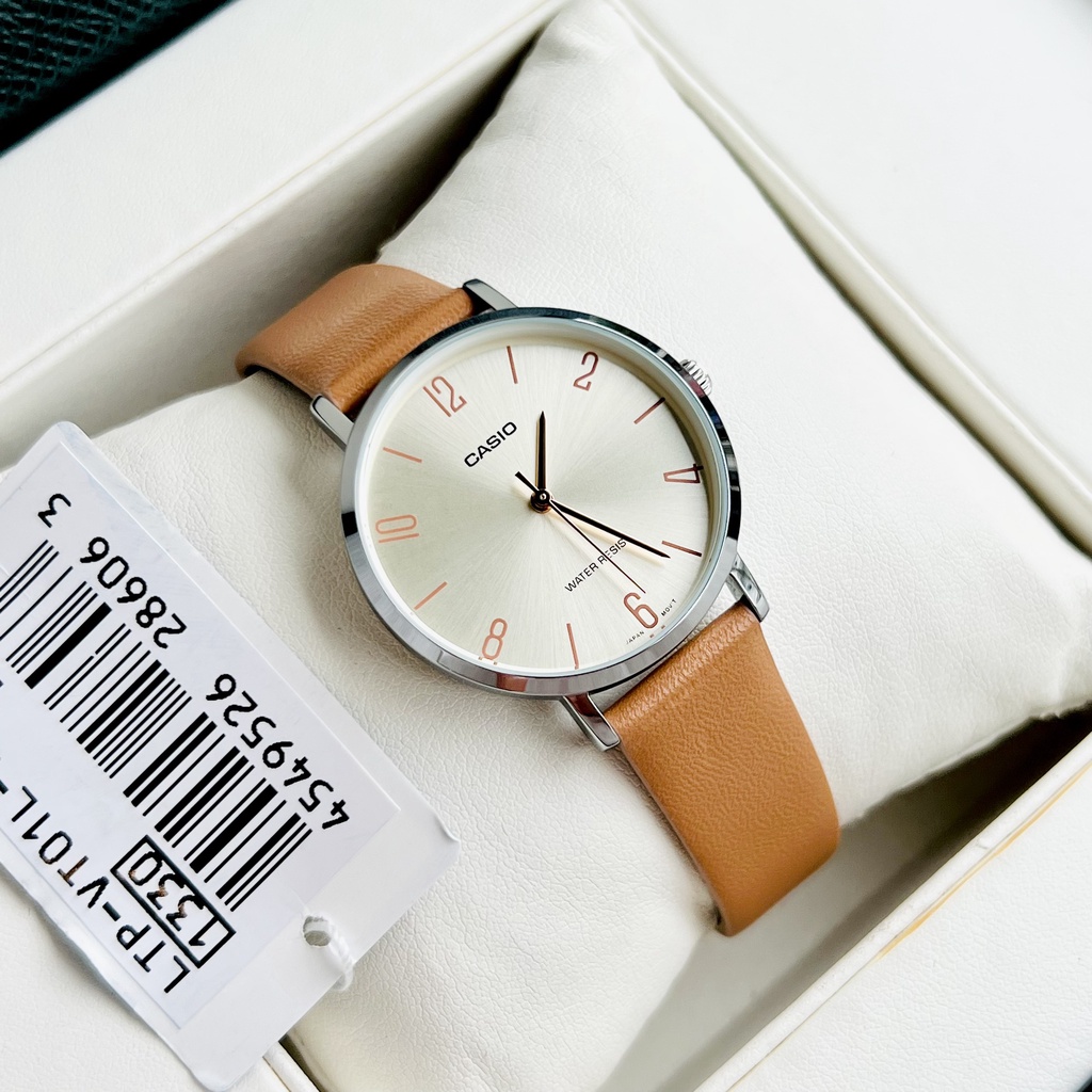 Đồng hồ nữ dây da Casio LTP-VT01L-5B