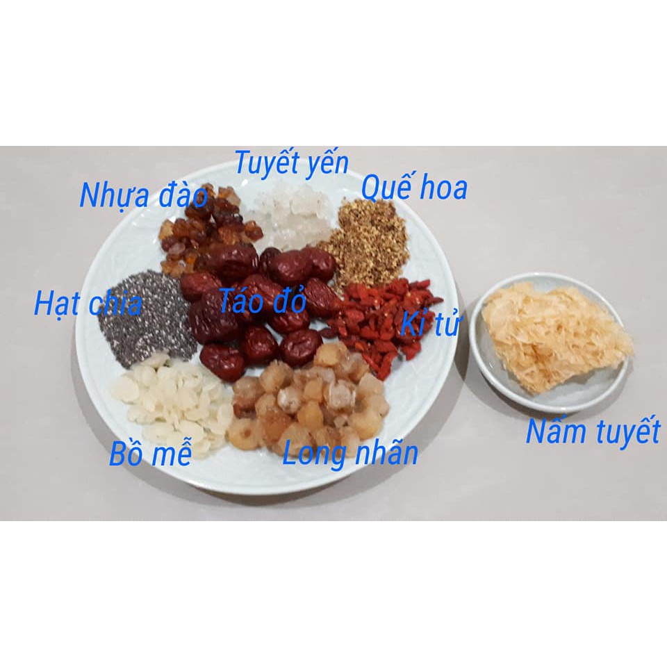 Set chè dưỡng nhan (cửu vị)