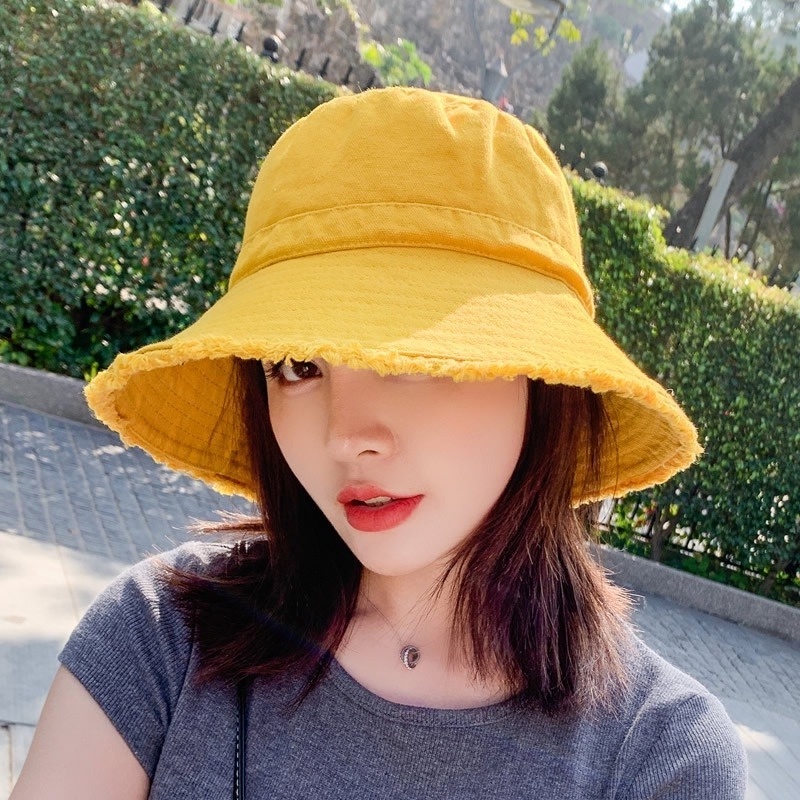 Nón Tai Bèo Màu Trơn Thời Trang Mùa Hè Cho Nữ