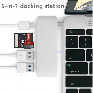 👍👍hub chia hdmi 4k 5in 1 cổng usb-c cho macbook