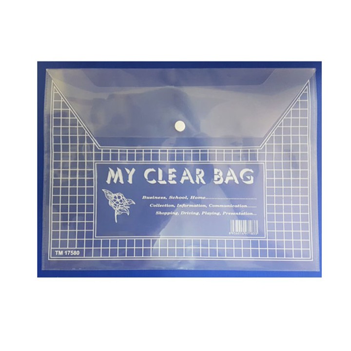 10 Túi Clear bag khổ A (trung-dày)-Thanh lý  nghỉ bán