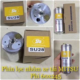 Phin lọc nhôm dùng cho xe tải MITSU phi 60x245mm