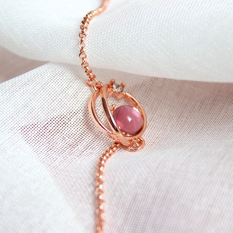 [Mã FACBHOT55 giảm 10K đơn bất kì] Vòng tay thời trang hình hành tinh màu vàng hồng đính pha lê cho nữ | BigBuy360 - bigbuy360.vn