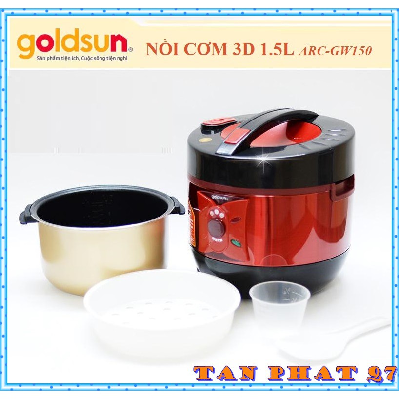 Nồi cơm điện 3D goldsun 1,5L ARC-GW150