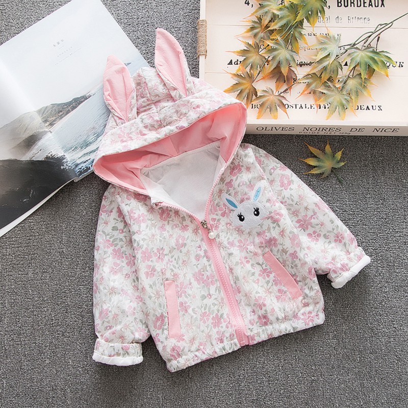 Áo khoác tai thỏ dễ thương cho bé gái | BigBuy360 - bigbuy360.vn
