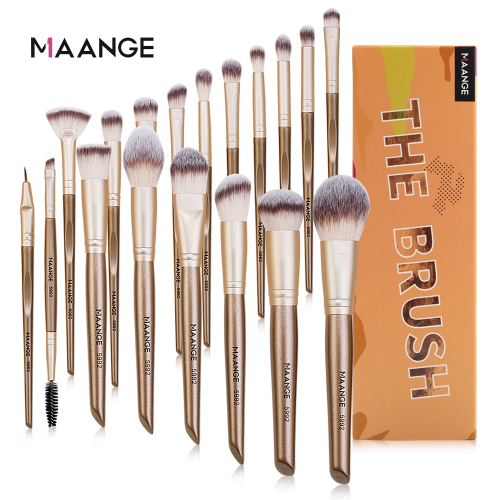 Bộ 18 Cọ MAANGE 5992 Cho Trang Điểm Chuyên Nghiệp
