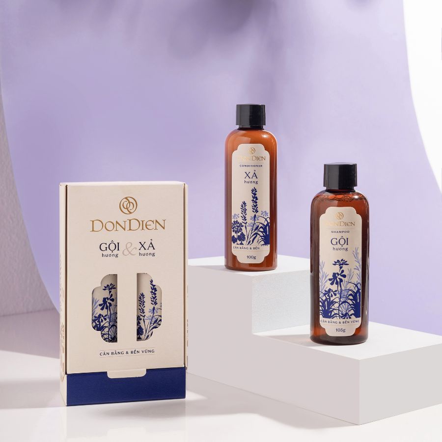 Bộ gội xả Hương - Đồn Điền - Travel Kit
