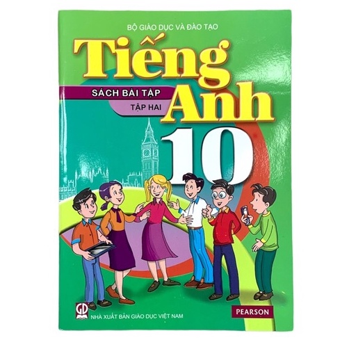 Sách - Combo Tiếng Anh lớp 10 (sách bài tập) tập 1 + tập 2.