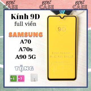 [SAMSUNG GALAXY A70 | A70s | A90 5G] Kính cường lực 9D Full viền Đen bảo vệ toàn màn hình chống rơi vỡ