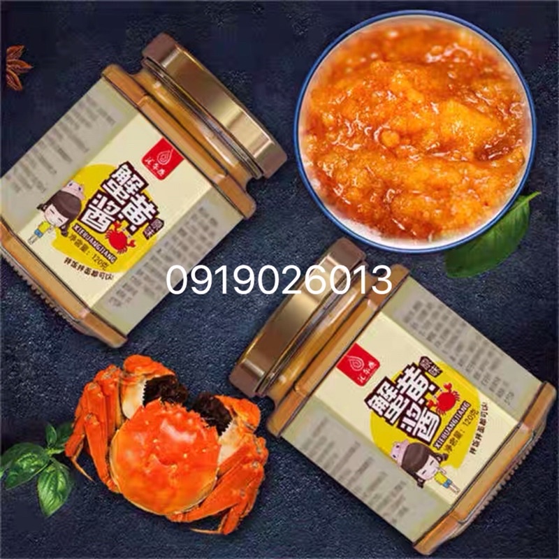 Sốt Cua Gạch Ăn Liền HK Chính Hãng 120gr