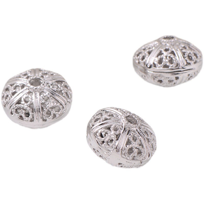 Chuỗi Hạt Rỗng Mạ Đồng Bạch Kim Dùng Làm Vòng Tay/Dây Chuyền diy