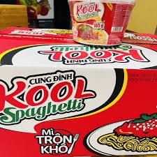 Mì trộn Cung Đình Kool Spaghetti tô 105g (có gói xốt bò bằm)